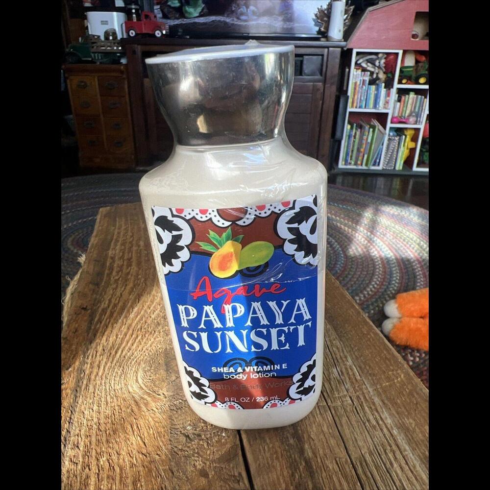 Bath and Body Works Agave‎ Papaya Sunset Body Lotion Full Size 8oz